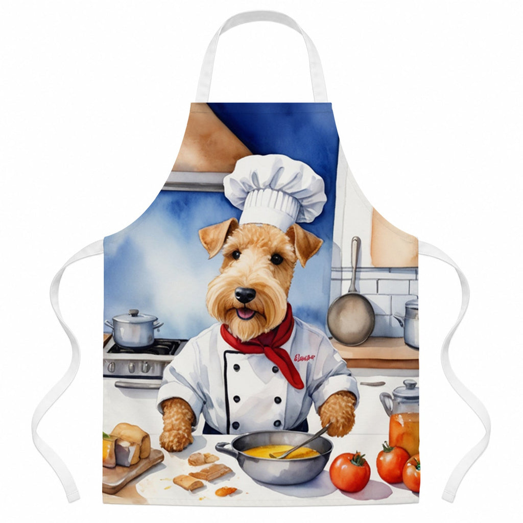 Lakeland Terrier The Chef Apron Cooking Kitchen Server Baking Crafts Gardening for Adult Women Men, Unisex, Large, Multicolor