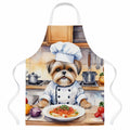 Lhasa Apso The Chef Apron Cooking Kitchen Server Baking Crafts Gardening for Adult Women Men, Unisex, Large, Multicolor