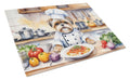 Lhasa Apso The Chef Cutting Board Tempered Glass Kitchen Cutting Surface, Heat Resistant Chopping, Non-Slip Feet, Food Prep & Serving