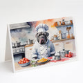 Neapolitan Mastiff The Chef Greeting Cards Pack of 8 Blank Cards with Envelopes Whimsical A7 Size 5x7