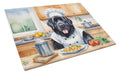 Newfoundland The Chef Cutting Board Tempered Glass Kitchen Cutting Surface, Heat Resistant Chopping, Non-Slip Feet, Food Prep & Serving