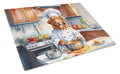 Nova Scotia Duck Tolling Retriever The Chef Cutting Board Tempered Glass Kitchen Cutting Surface, Heat Resistant Chopping, Non-Slip Feet, Food Prep & Serving