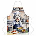 Old English Sheepdog The Chef Apron Cooking Kitchen Server Baking Crafts Gardening for Adult Women Men, Unisex, Large, Multicolor