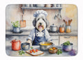 Old English Sheepdog The Chef Memory Foam Kitchen Mat Machine Washable Anti-Fatigue Cushion Comfort Bath or Kitchen Rug