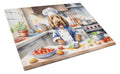 Otterhound The Chef Cutting Board Tempered Glass Kitchen Cutting Surface, Heat Resistant Chopping, Non-Slip Feet, Food Prep & Serving