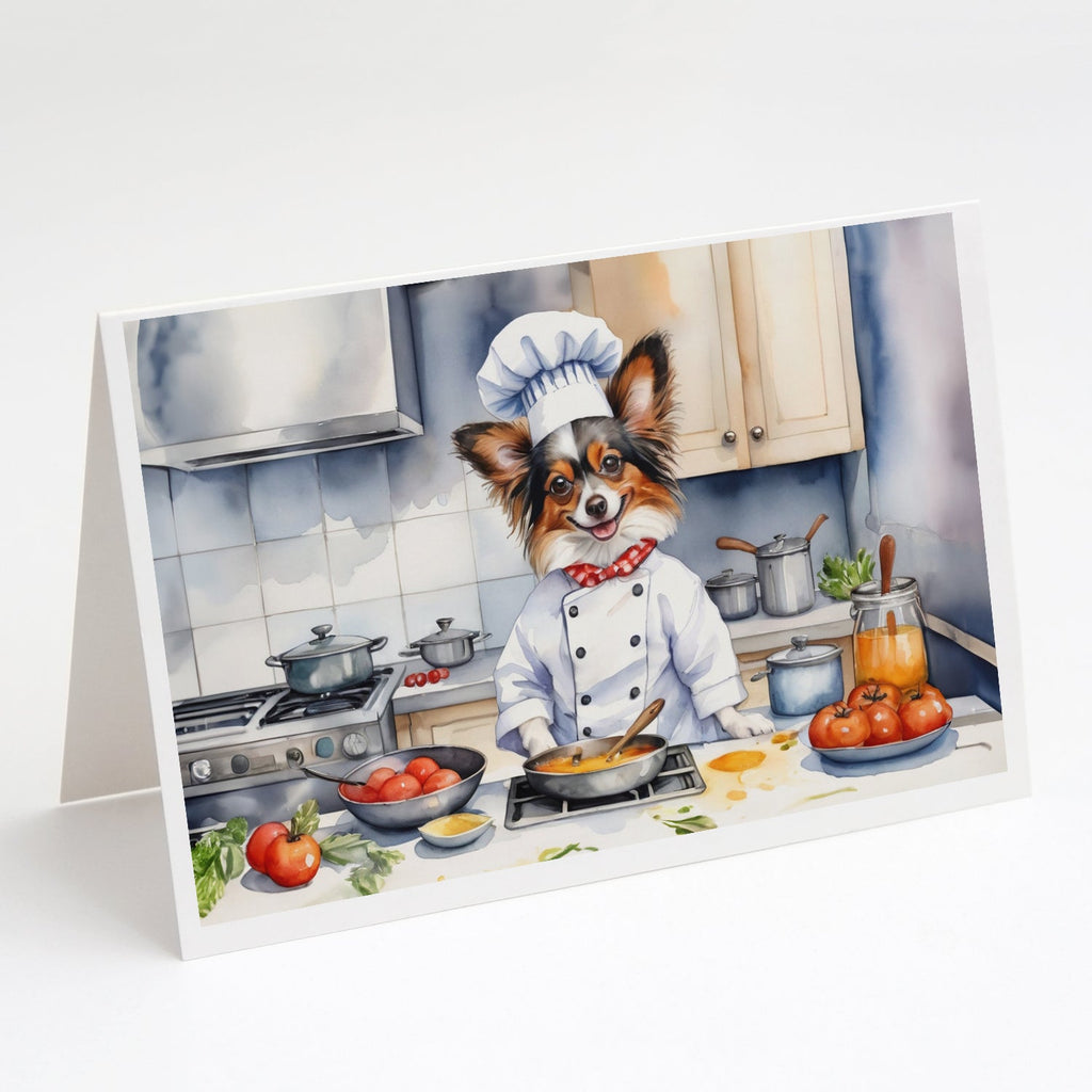 Papillon The Chef Greeting Cards Pack of 8 Blank Cards with Envelopes Whimsical A7 Size 5x7