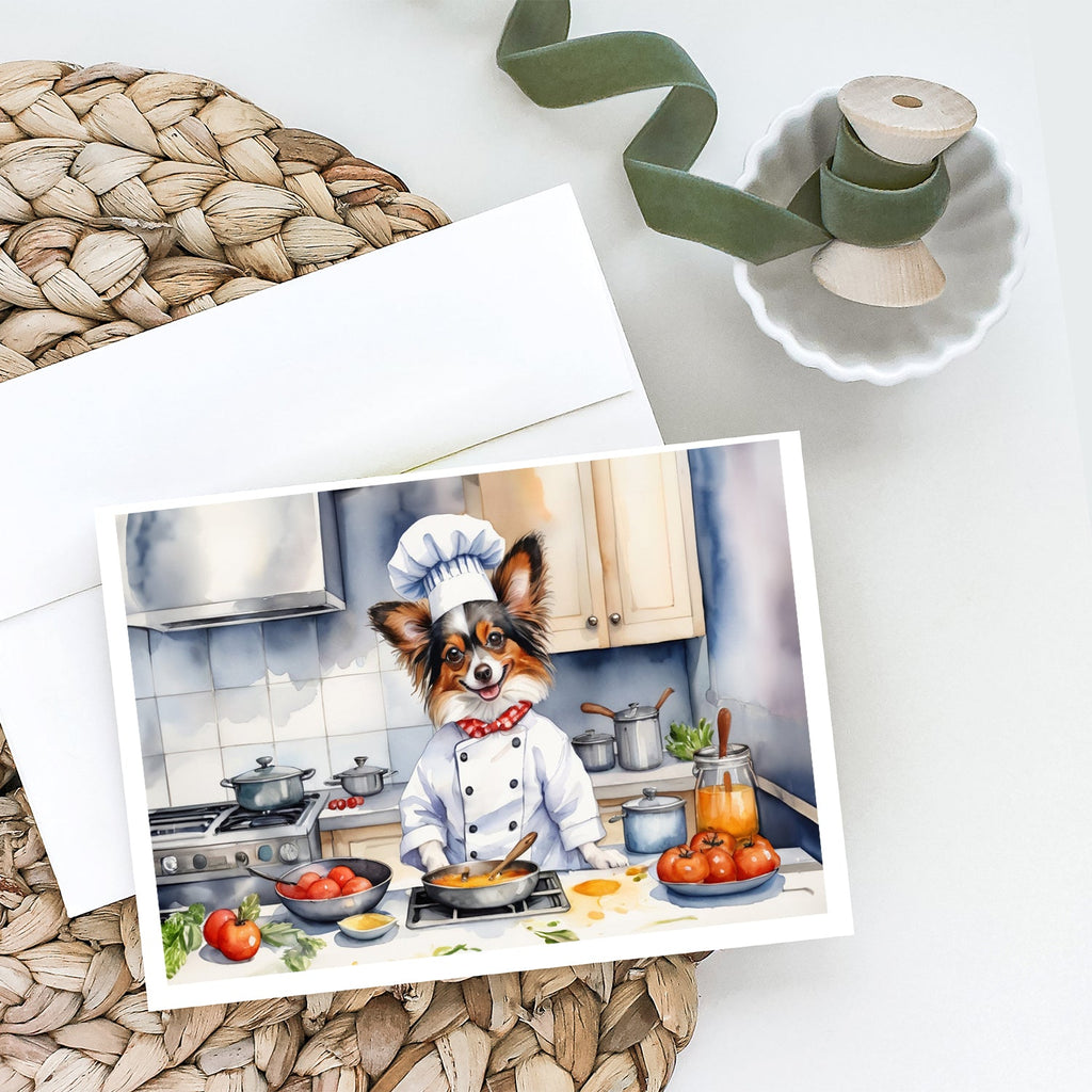 Papillon The Chef Greeting Cards Pack of 8 Blank Cards with Envelopes Whimsical A7 Size 5x7