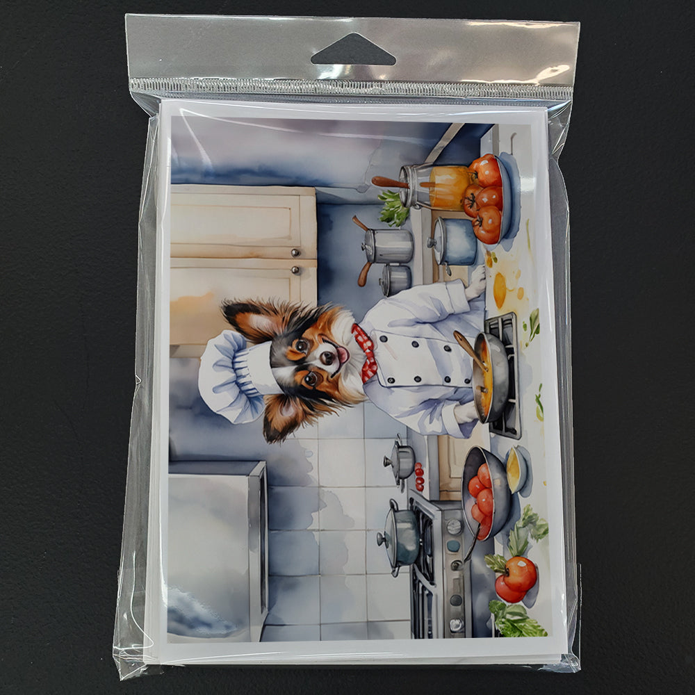 Papillon The Chef Greeting Cards Pack of 8 Blank Cards with Envelopes Whimsical A7 Size 5x7
