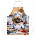 Pekingese The Chef Apron Cooking Kitchen Server Baking Crafts Gardening for Adult Women Men, Unisex, Large, Multicolor