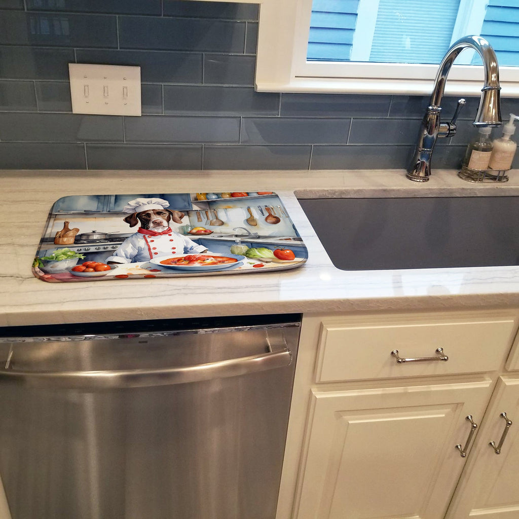 Pointer The Chef Dish Drying Mat Absorbent Dish Drying Mat Pad for Kitchen Counter Dish Drainer Mat for Countertop, 14 x 21", Multicolor