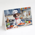 Pointer The Chef Greeting Cards Pack of 8 Blank Cards with Envelopes Whimsical A7 Size 5x7