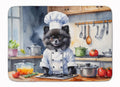 Pomeranian The Chef Memory Foam Kitchen Mat Machine Washable Anti-Fatigue Cushion Comfort Bath or Kitchen Rug