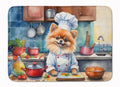 Pomeranian The Chef Memory Foam Kitchen Mat Machine Washable Anti-Fatigue Cushion Comfort Bath or Kitchen Rug