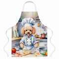 Poodle The Chef Apron Cooking Kitchen Server Baking Crafts Gardening for Adult Women Men, Unisex, Large, Multicolor