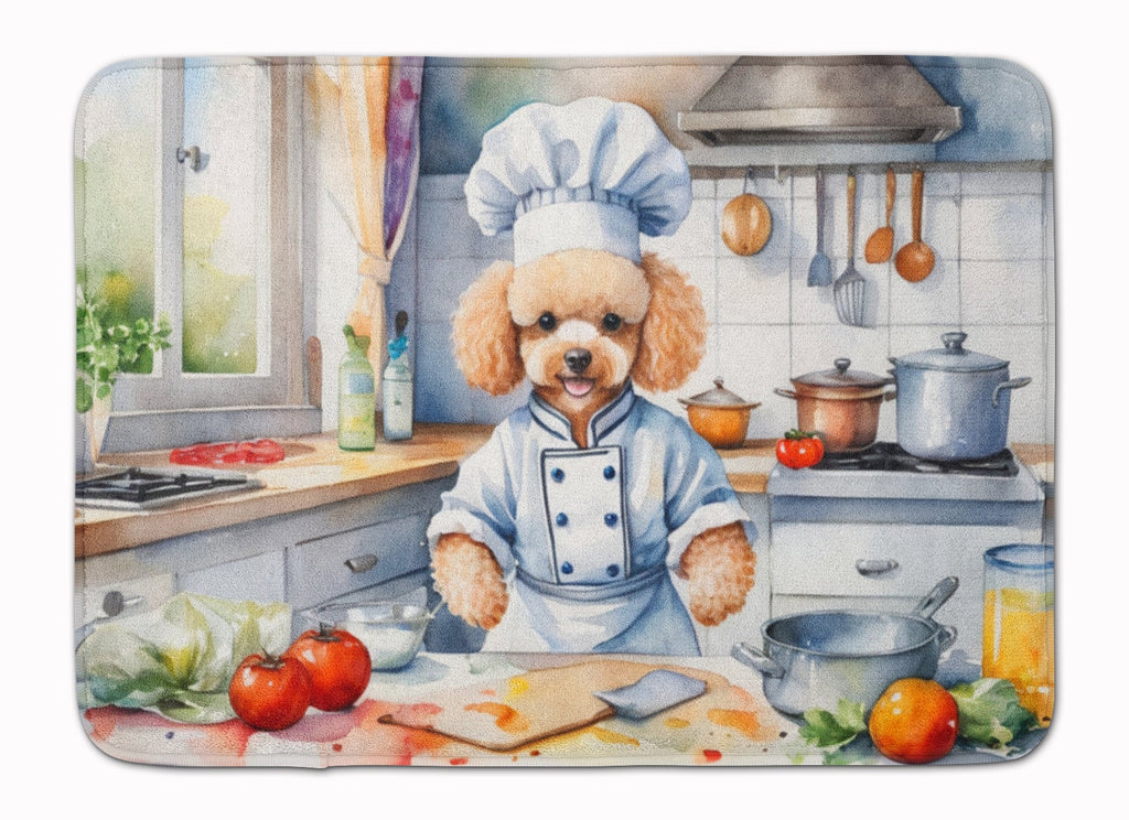 Poodle The Chef Memory Foam Kitchen Mat Machine Washable Anti-Fatigue Cushion Comfort Bath or Kitchen Rug