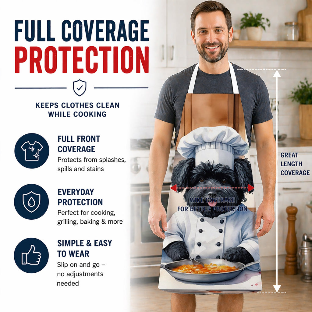 Puli The Chef Apron Cooking Kitchen Server Baking Crafts Gardening for Adult Women Men, Unisex, Large, Multicolor