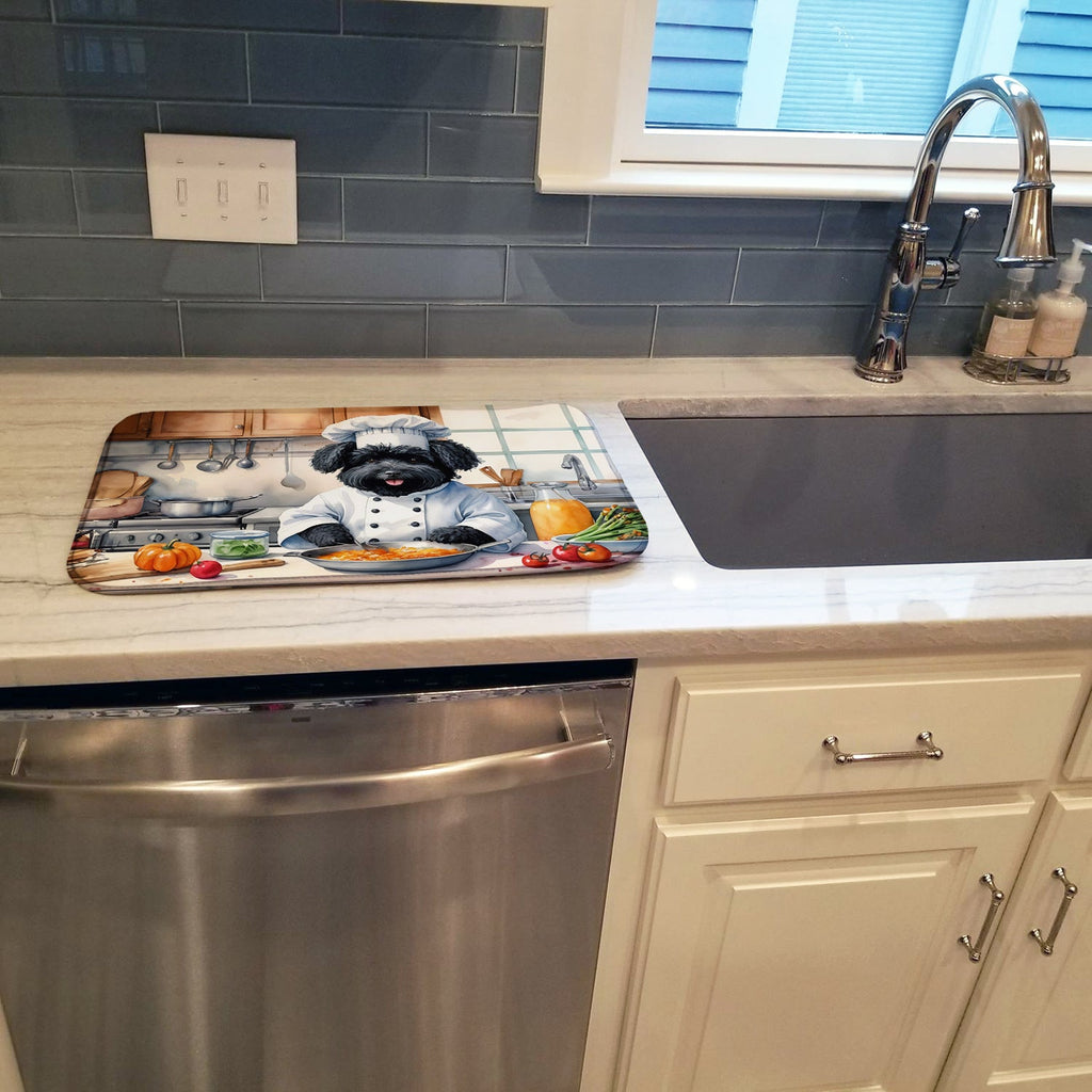 Puli The Chef Dish Drying Mat Absorbent Dish Drying Mat Pad for Kitchen Counter Dish Drainer Mat for Countertop, 14 x 21", Multicolor