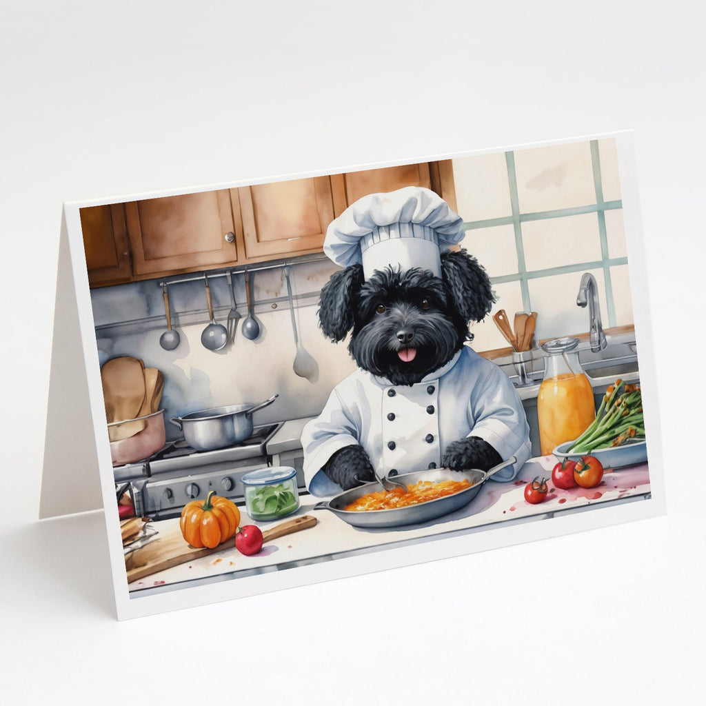 Puli The Chef Greeting Cards Pack of 8 Blank Cards with Envelopes Whimsical A7 Size 5x7