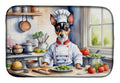 Rat Terrier The Chef Dish Drying Mat Absorbent Dish Drying Mat Pad for Kitchen Counter Dish Drainer Mat for Countertop, 14 x 21", Multicolor