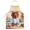 Redbone Coonhound The Chef Apron Cooking Kitchen Server Baking Crafts Gardening for Adult Women Men, Unisex, Large, Multicolor