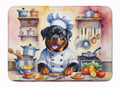 Rottweiler The Chef Memory Foam Kitchen Mat Machine Washable Anti-Fatigue Cushion Comfort Bath or Kitchen Rug