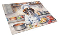 Saint Bernard The Chef Cutting Board Tempered Glass Kitchen Cutting Surface, Heat Resistant Chopping, Non-Slip Feet, Food Prep & Serving