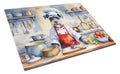 Schnauzer The Chef Cutting Board Tempered Glass Kitchen Cutting Surface, Heat Resistant Chopping, Non-Slip Feet, Food Prep & Serving