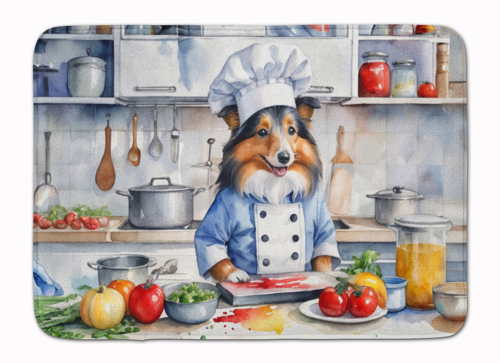 Sheltie The Chef Memory Foam Kitchen Mat Machine Washable Anti-Fatigue Cushion Comfort Bath or Kitchen Rug