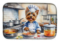 Silky Terrier The Chef Dish Drying Mat Absorbent Dish Drying Mat Pad for Kitchen Counter Dish Drainer Mat for Countertop, 14 x 21", Multicolor