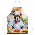 Staffordshire Bull Terrier The Chef Apron Cooking Kitchen Server Baking Crafts Gardening for Adult Women Men, Unisex, Large, Multicolor