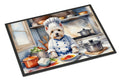 Westie The Chef Doormat Indoor Outdoor 18H X 27W Front Door Mat Rugs for Entryway, Non Slip Washable