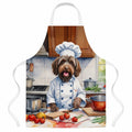 Wirehaired Pointing Griffon The Chef Apron Cooking Kitchen Server Baking Crafts Gardening for Adult Women Men, Unisex, Large, Multicolor