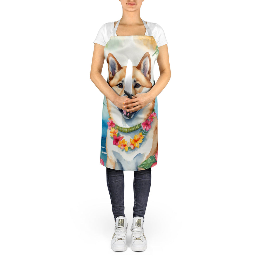 Akita Luau Apron Cooking Kitchen Server Baking Crafts Gardening for Adult Women Men, Unisex, Large, Multicolor