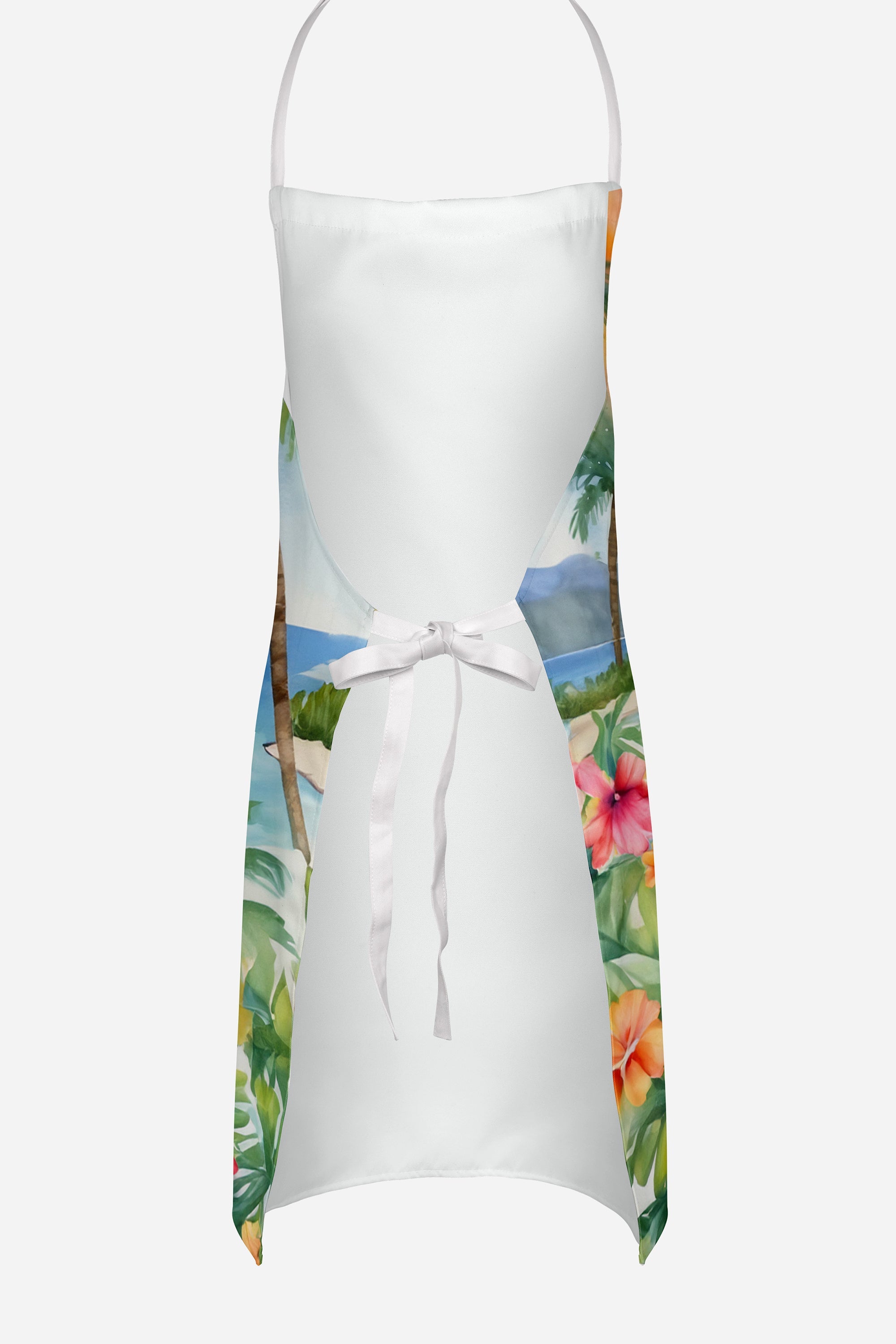 American Eskimo Luau Apron Cooking Kitchen Server Baking Crafts Gardening for Adult Women Men, Unisex, Large, Multicolor