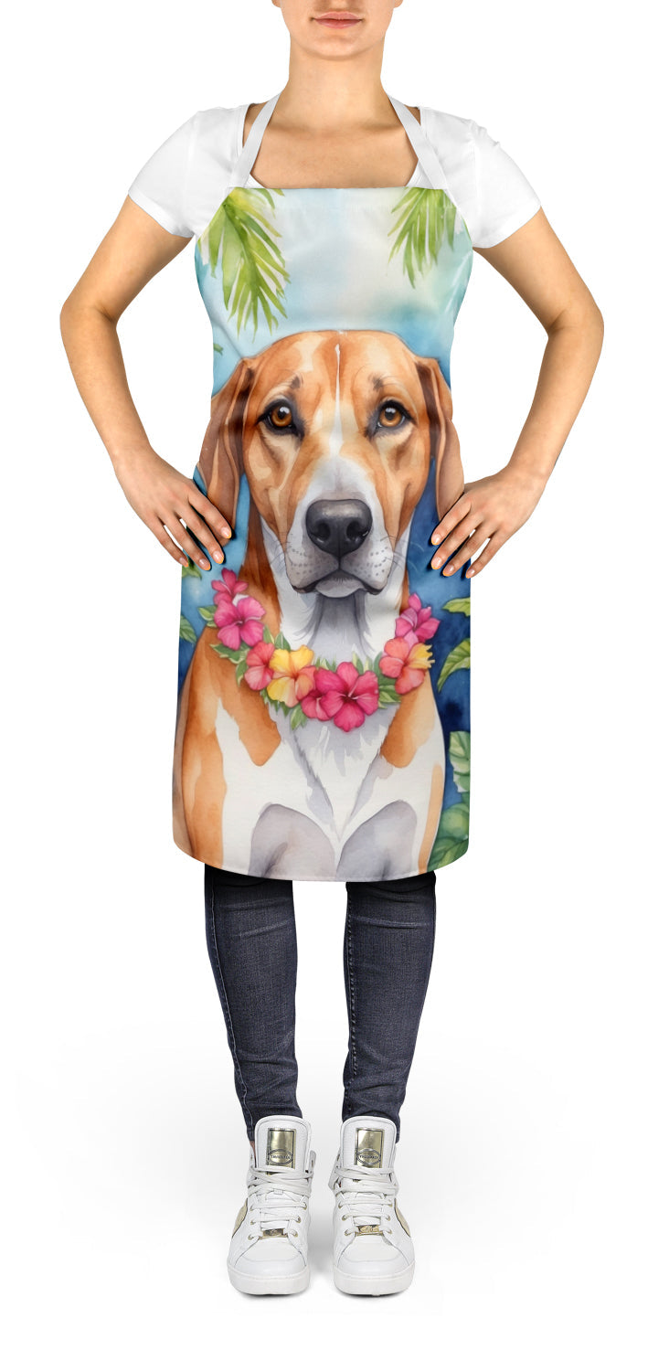 American Foxhound Luau Apron Cooking Kitchen Server Baking Crafts Gardening for Adult Women Men, Unisex, Large, Multicolor