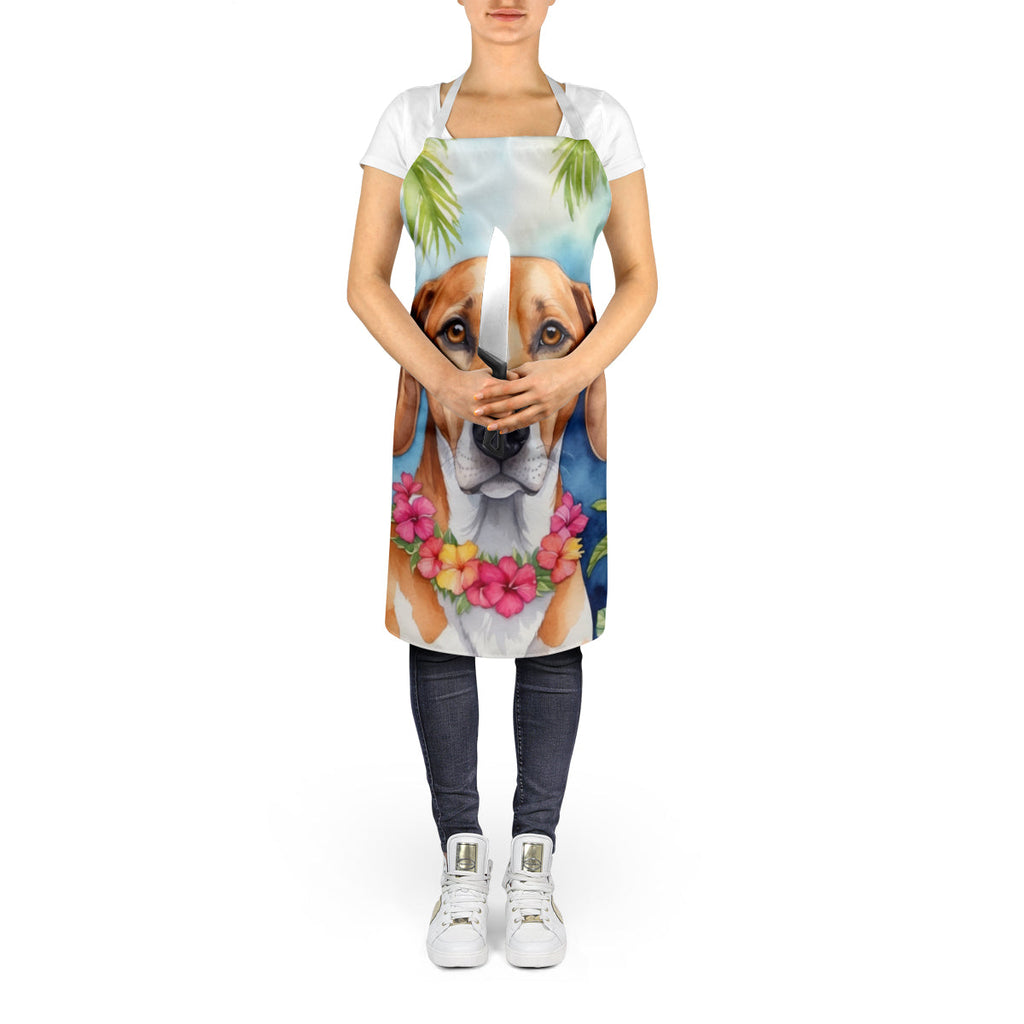 American Foxhound Luau Apron Cooking Kitchen Server Baking Crafts Gardening for Adult Women Men, Unisex, Large, Multicolor