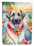 Anatolian Shepherd Luau House Flag 28x40 Porch Sleeve Pole Decorative Outside Yard Banner Artwork Wall Hanging, Polyester