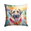 Anatolian Shepherd Luau Decorative Throw Pillow 18x18 Indoor Outdoor Accent Cushion, Fabric Cover with Insert for Sofa, Bed, Porch & Living Room