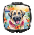 Anatolian Shepherd Luau Compact Mirror Decorative Travel Makeup Mirror for Women Girls Gifts Pocket Makeup Mirror Folding Handheld
