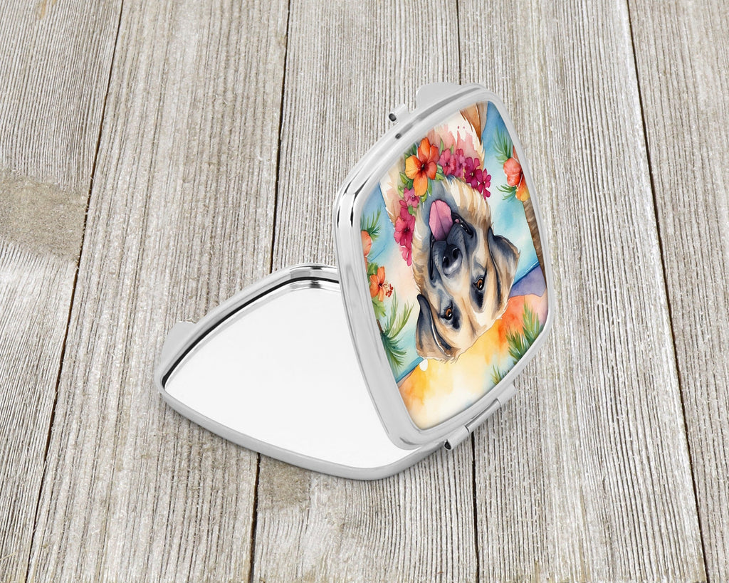 Anatolian Shepherd Luau Compact Mirror Decorative Travel Makeup Mirror for Women Girls Gifts Pocket Makeup Mirror Folding Handheld