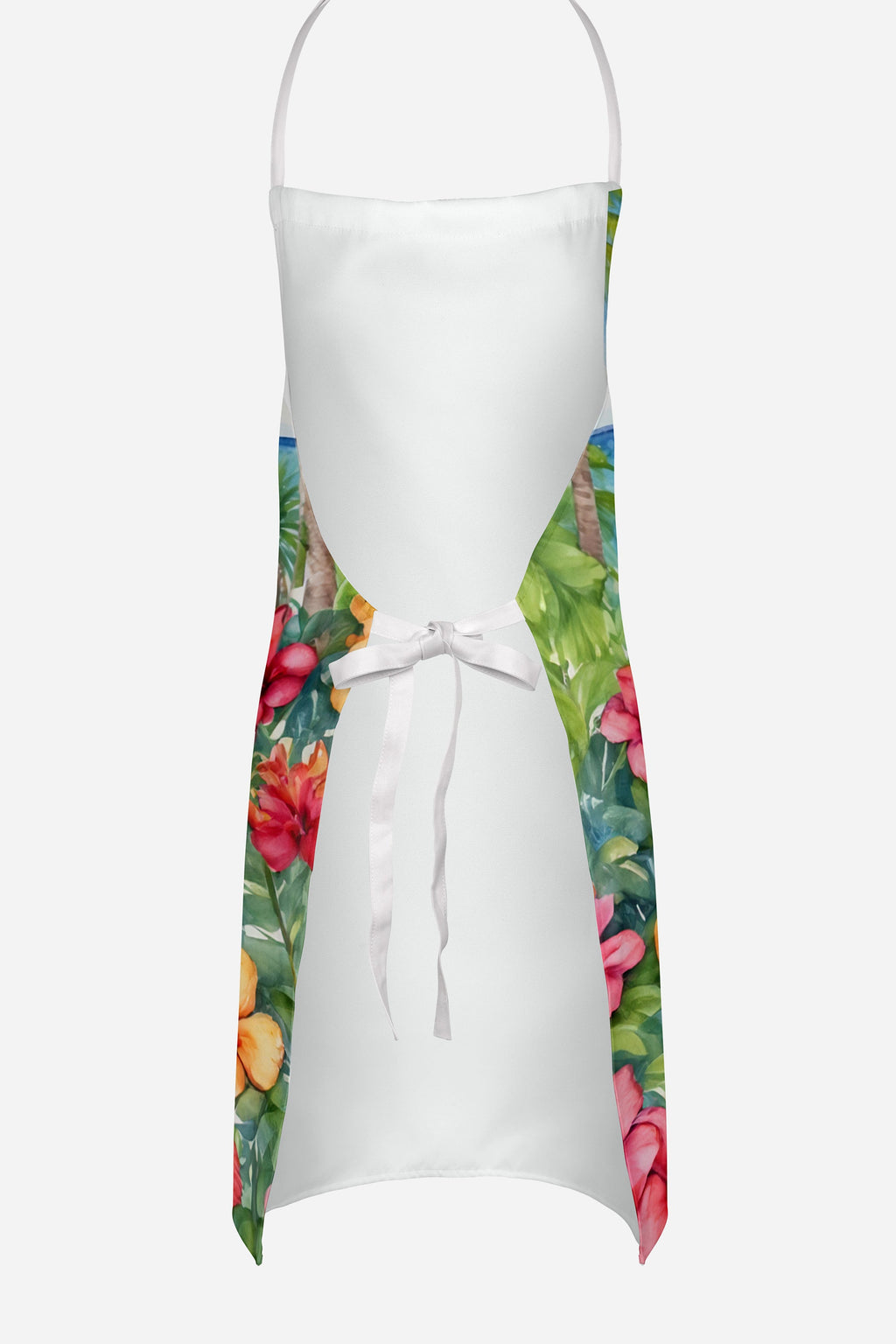 Basset Hound Luau Apron Cooking Kitchen Server Baking Crafts Gardening for Adult Women Men, Unisex, Large, Multicolor