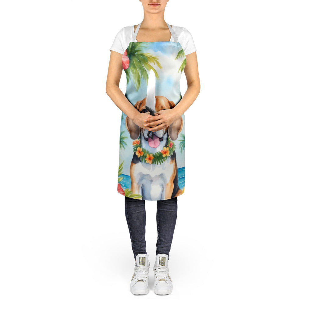 Beagle Luau Apron Cooking Kitchen Server Baking Crafts Gardening for Adult Women Men, Unisex, Large, Multicolor