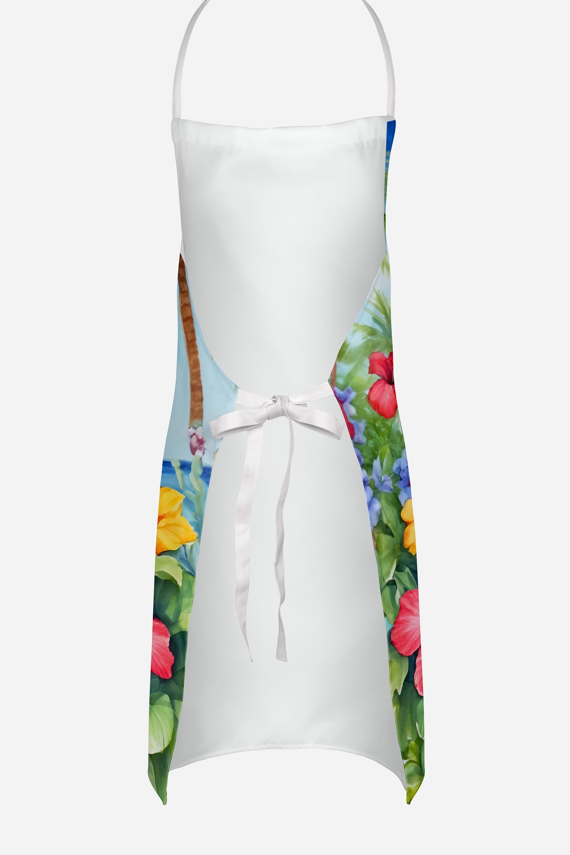 Bedlington Terrier Luau Apron Cooking Kitchen Server Baking Crafts Gardening for Adult Women Men, Unisex, Large, Multicolor