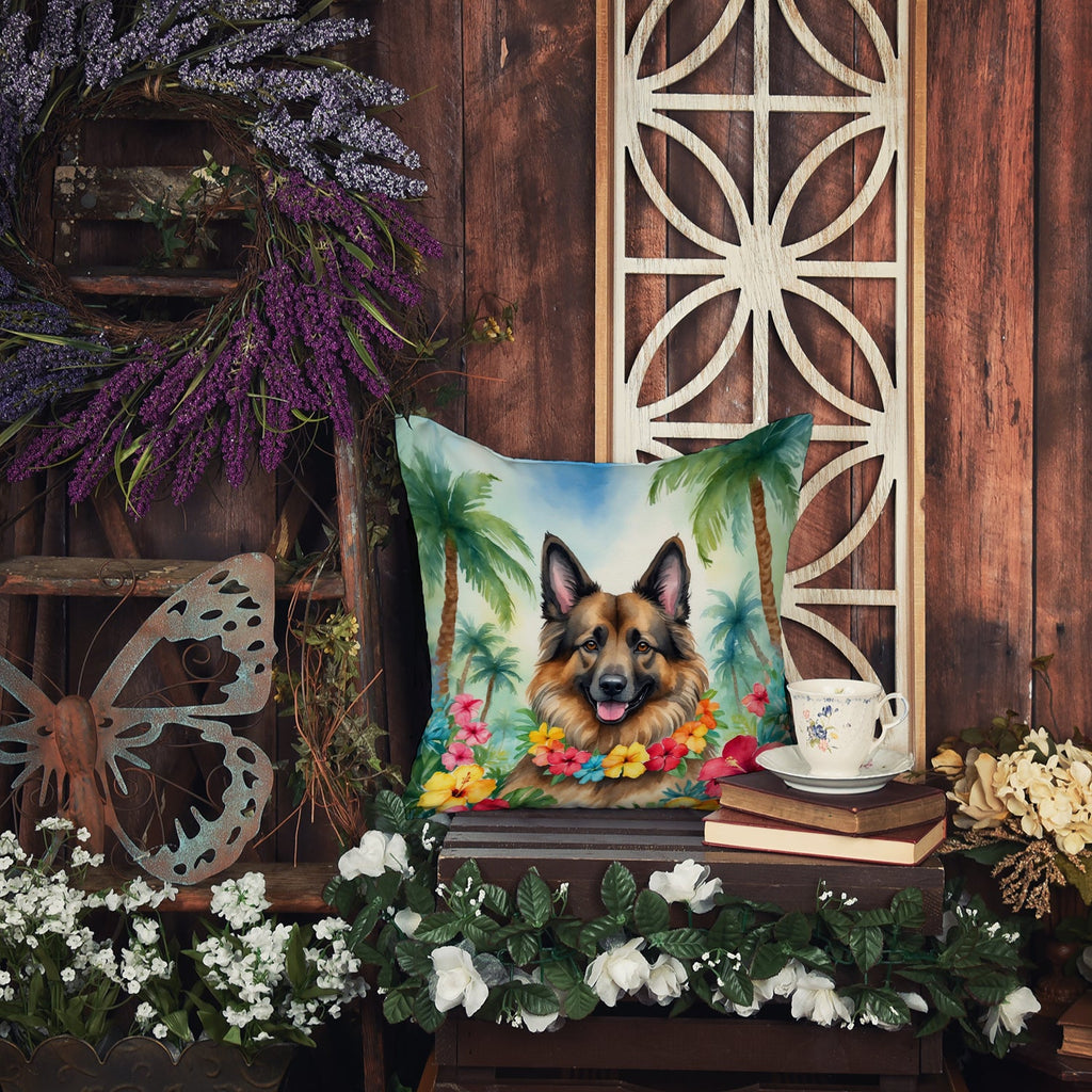Belgian Tervuren Luau Decorative Throw Pillow 18x18 Indoor Outdoor Accent Cushion, Fabric Cover with Insert for Sofa, Bed, Porch & Living Room