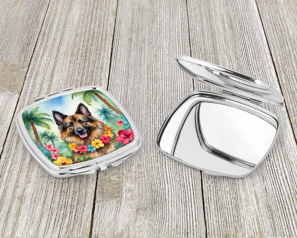 Belgian Tervuren Luau Compact Mirror Decorative Travel Makeup Mirror for Women Girls Gifts Pocket Makeup Mirror Folding Handheld