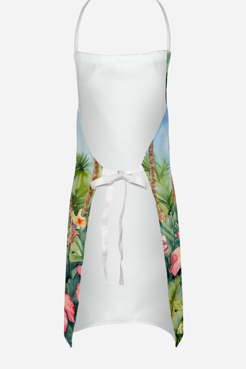 Bichon Frise Luau Apron Cooking Kitchen Server Baking Crafts Gardening for Adult Women Men, Unisex, Large, Multicolor