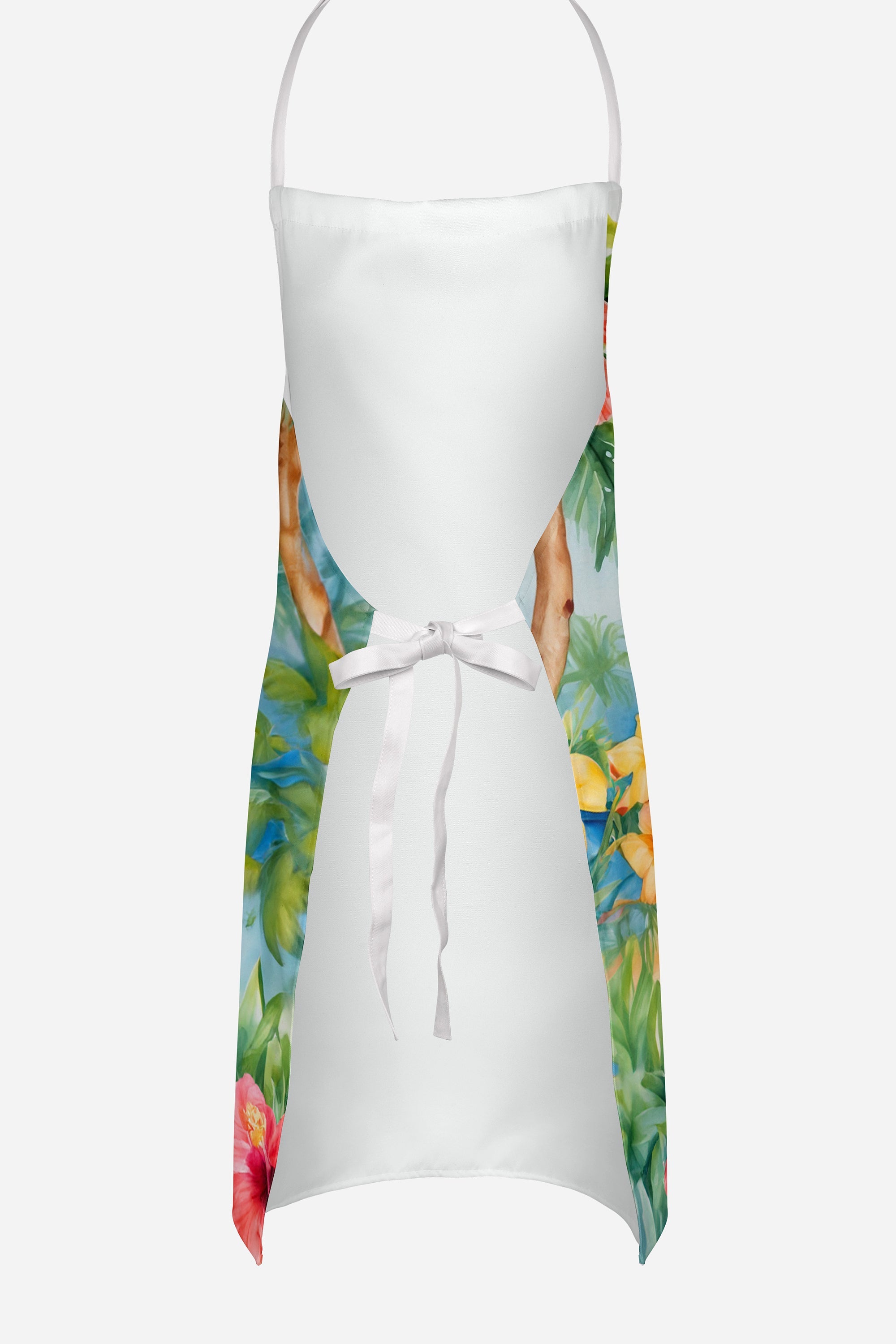 Bloodhound Luau Apron Cooking Kitchen Server Baking Crafts Gardening for Adult Women Men, Unisex, Large, Multicolor