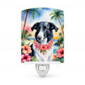 Borzoi Luau Ceramic Night Light Compact, UL-Certified, Ideal for Bedroom, Bathroom, Nursery, Hallway, Kitchen, 6x4x3, Multicolor