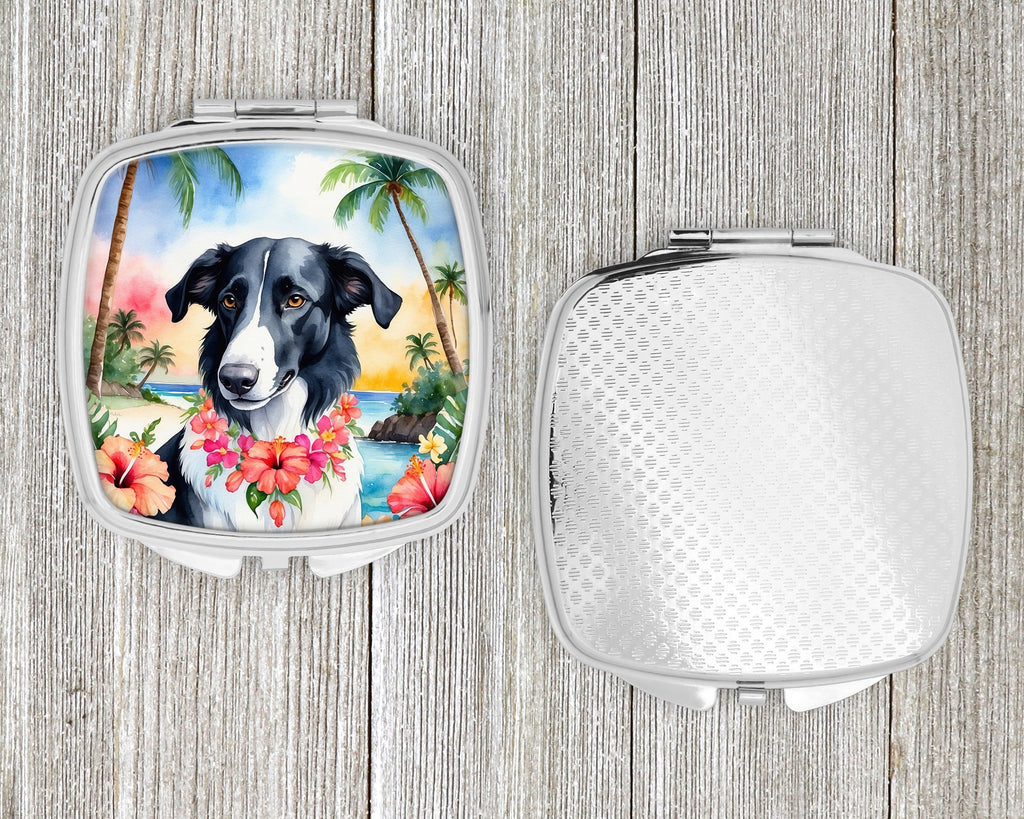 Borzoi Luau Compact Mirror Decorative Travel Makeup Mirror for Women Girls Gifts Pocket Makeup Mirror Folding Handheld