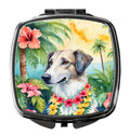 Borzoi Luau Compact Mirror Decorative Travel Makeup Mirror for Women Girls Gifts Pocket Makeup Mirror Folding Handheld